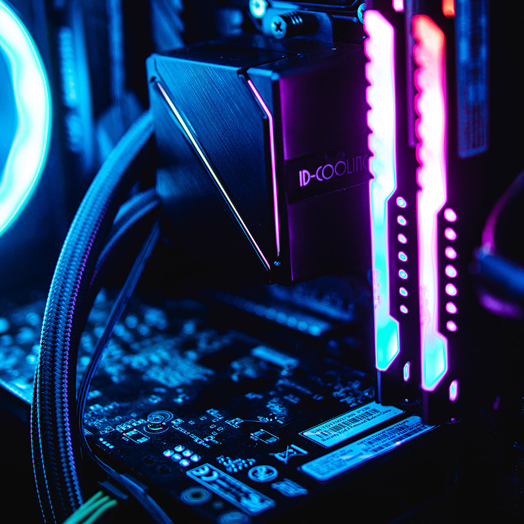 Cool image of cables plugging into a vertical circuit board. Images from Pexels.
